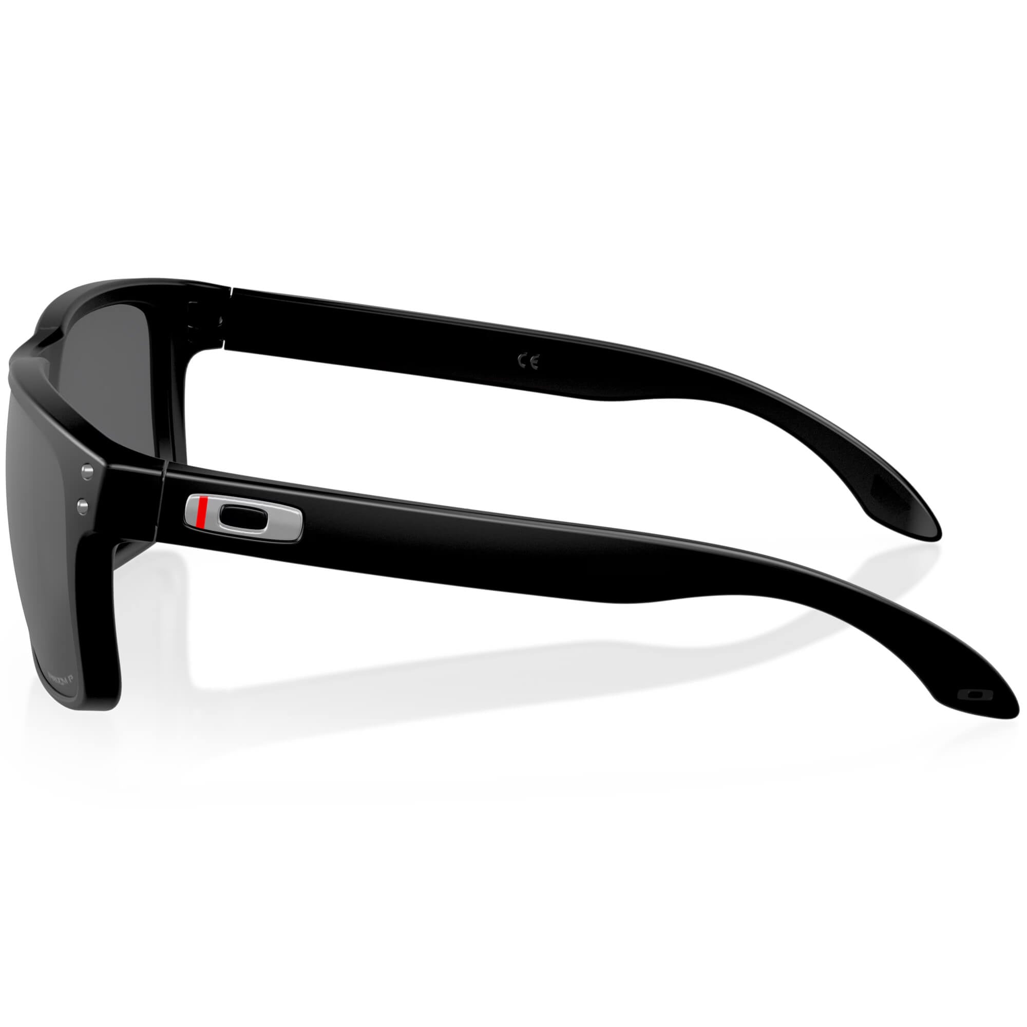 Oakley SI Holbrook Thin Red Line Sunglasses Matte Black with Polarized
