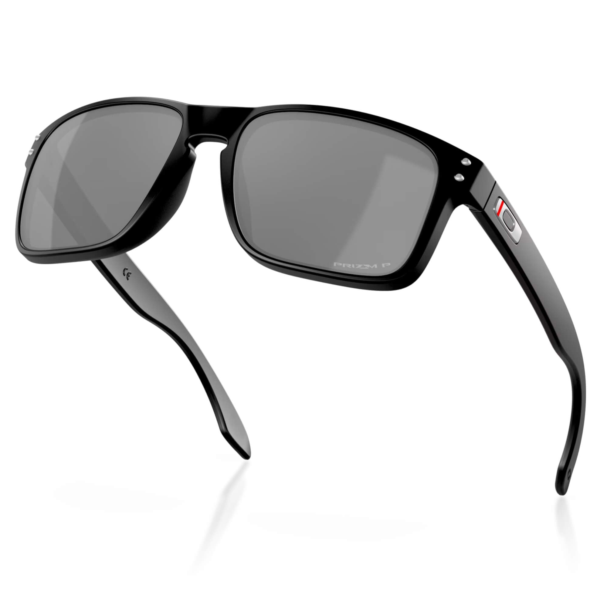 Oakley SI Holbrook Thin Red Line Sunglasses Matte Black with Polarized