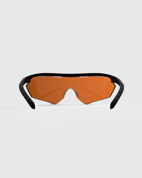 Randolph Phantom 2.0 Shooting Glasses Kit with Black Frame and HD Medium, Dark Purple and Modified Brown Lenses - Inside Lens View