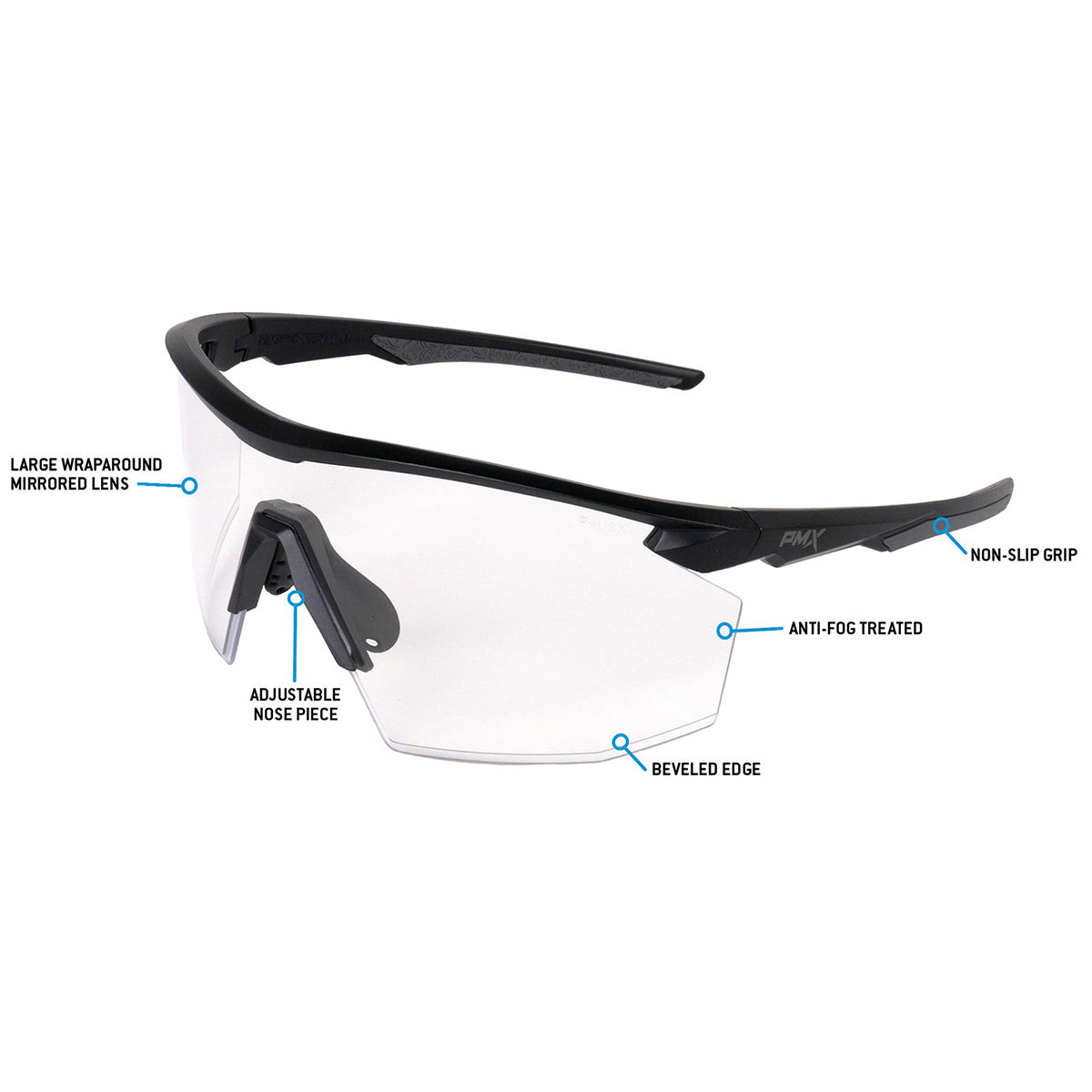 Pyramex PMXSPEC Half Frame Safety Glasses-Safety Glasses USA-2