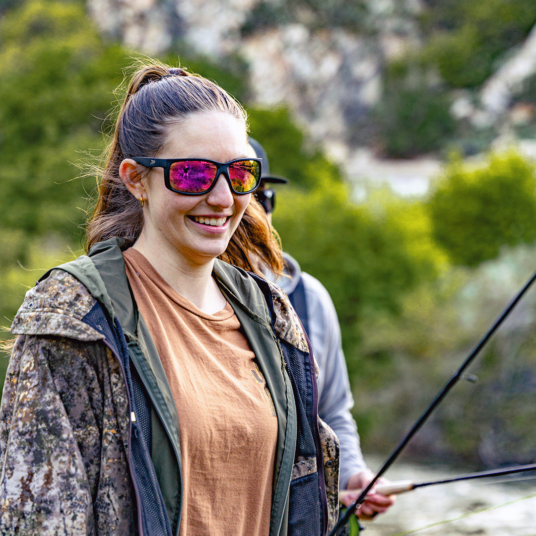 Detour Breach Z87+ Safety Glasses Polarized Pink Lenses