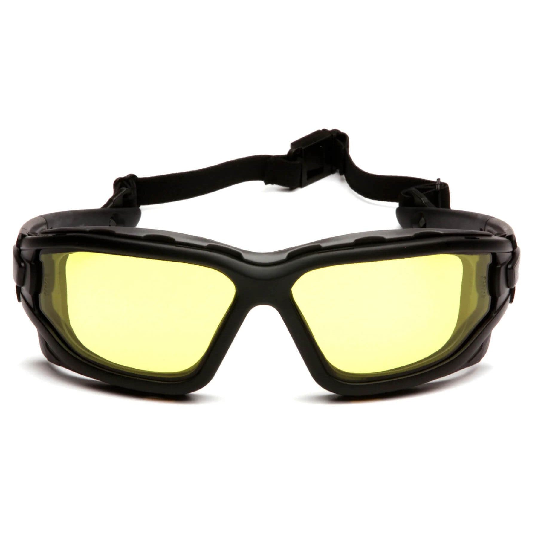 Pyramex I-Force Safety Goggle/Glasses Black Frame Amber Anti-Fog Lenses-SB7030SDT-Safety Glasses USA-3