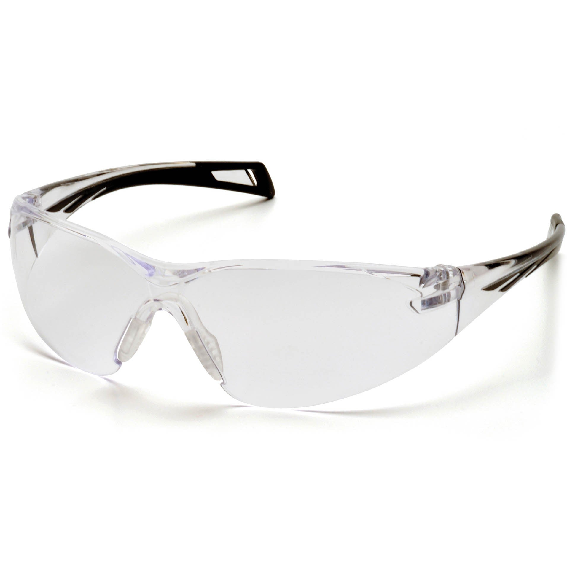 Pyramex SB7110ST PMXSLIM Safety Glasses Black Temples Clear H2X Anti-Fog Lens