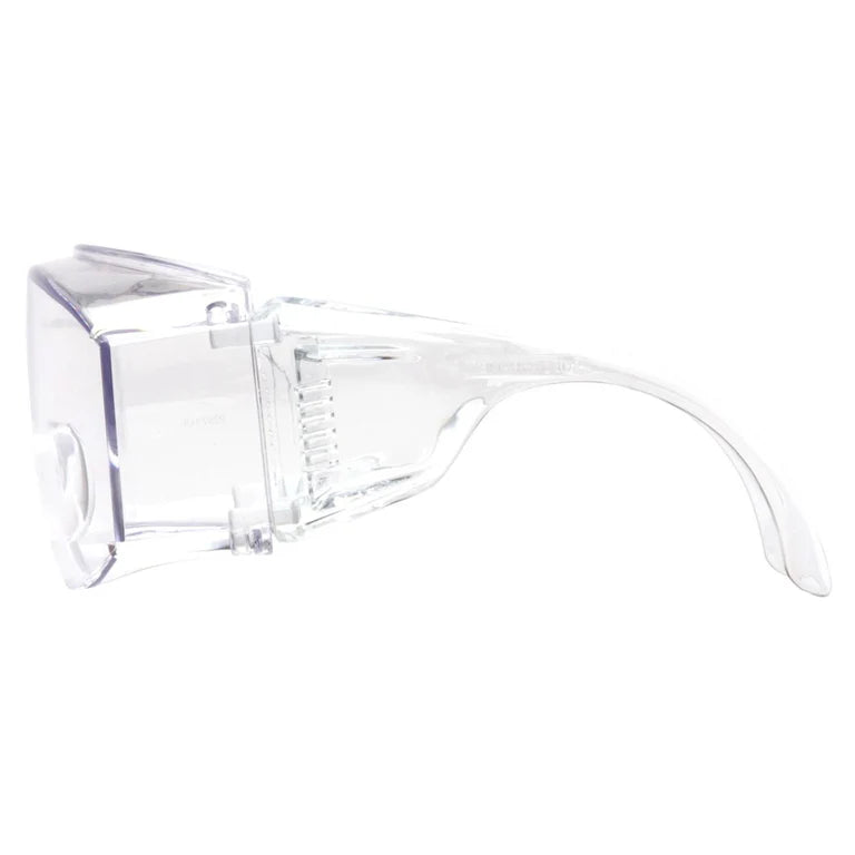 Pyramex Solo Jumbo Safety Glasses with Clear Lens S510SJ Left Temple View