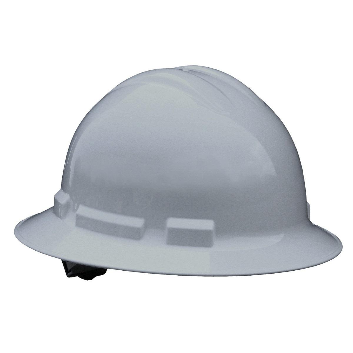 Radians Quartz QHR6-GRAY Full Brim Hard Hat 6 Point Ratchet Suspension Made in USA