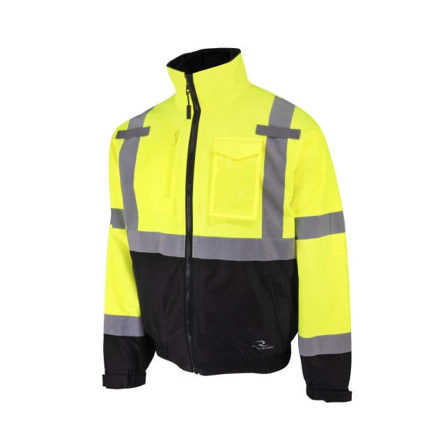 Radians RHG-SJ13G 3-in-1 Class 3 Hi-Vis Bomber Jacket with Inner Heated Vest--Safety Glasses USA-1