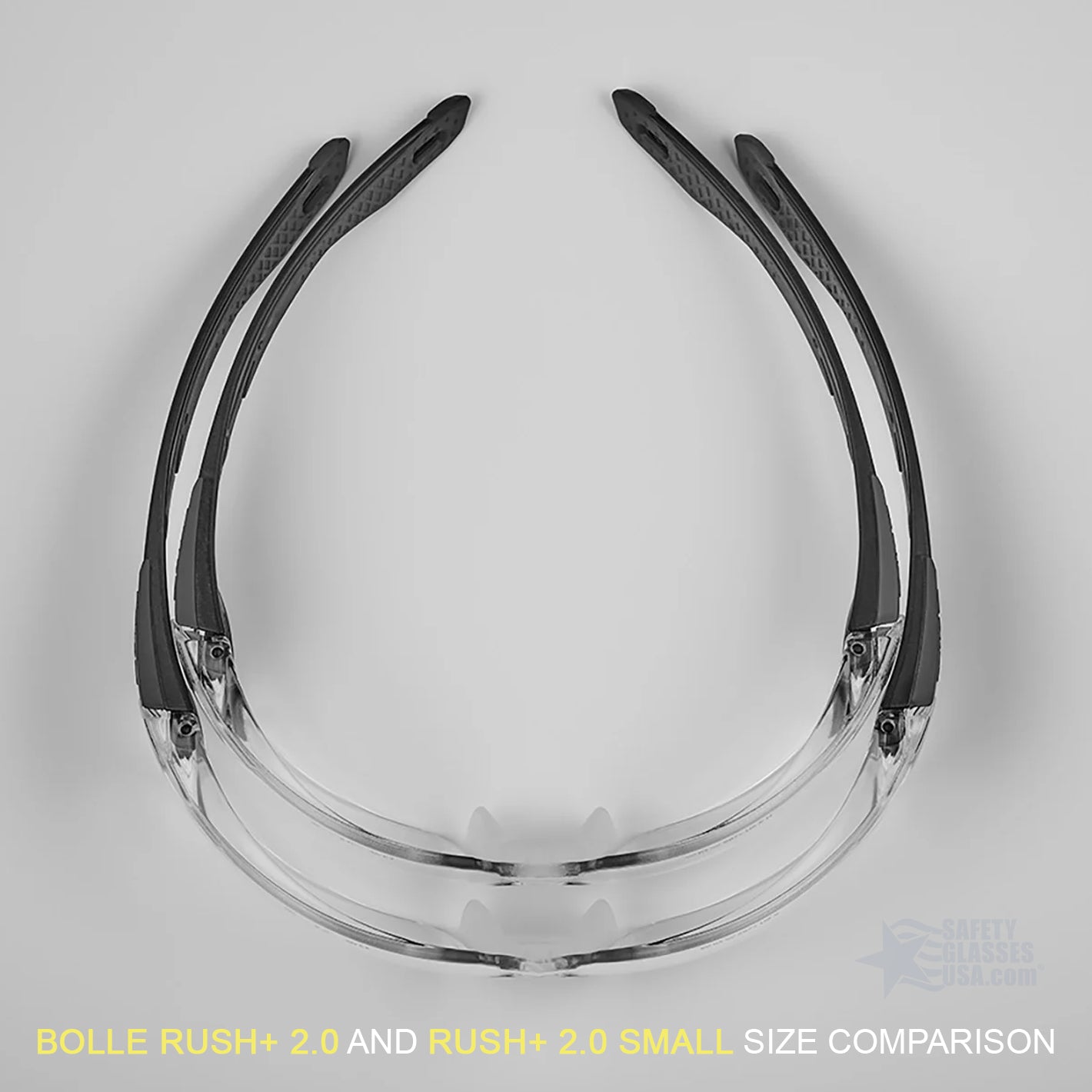Bolle Rush Plus 2.0 Small Anti-Fog Safety Glasses