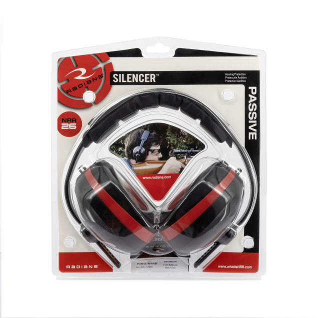 Radians SL0130CS Silencer Earmuffs packaging