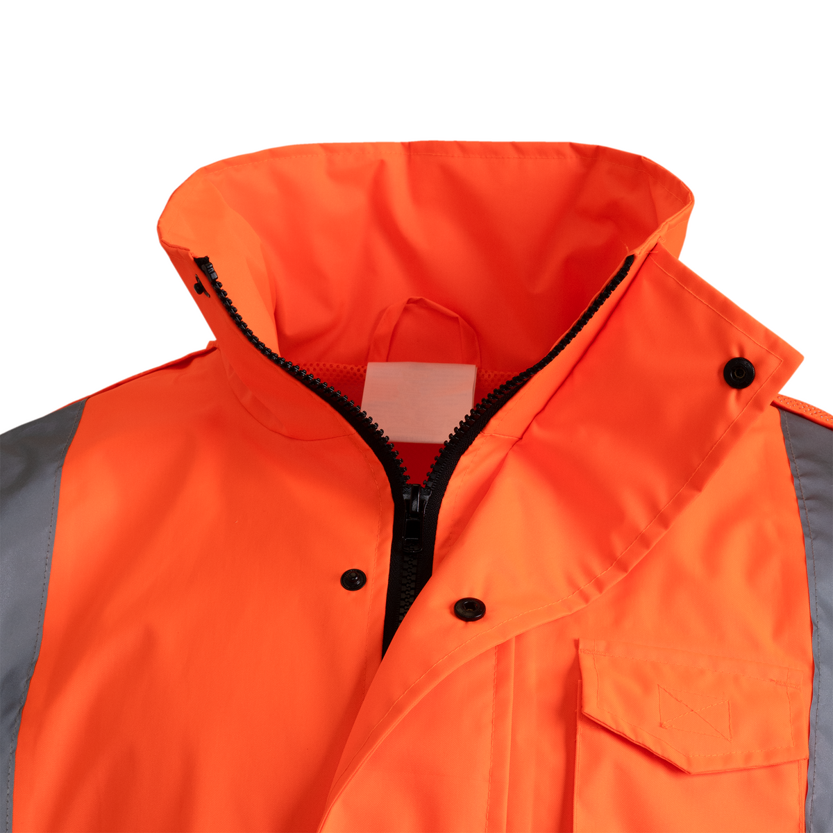 Jorestech Hi-Vis Yellow/Black Rain Jacket with 2" Reflective Strips