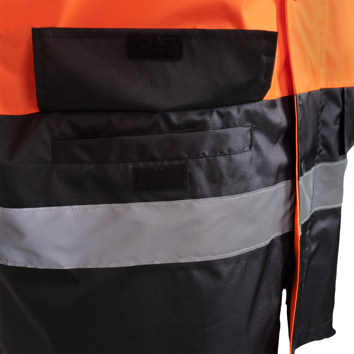 Jorestech Hi-Vis Yellow/Black Rain Jacket with 2" Reflective Strips