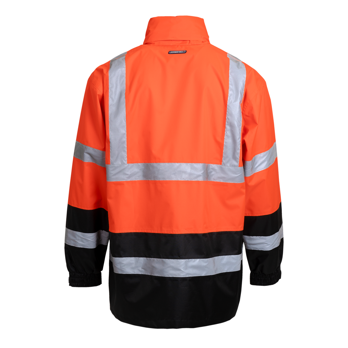 Jorestech Hi-Vis Yellow/Black Rain Jacket with 2" Reflective Strips