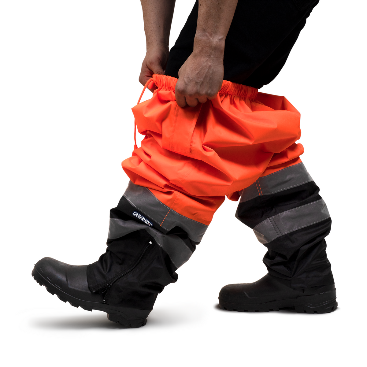 Jorestech Hi-Vis Yellow/Black Rain Pants with Reflective Strips
