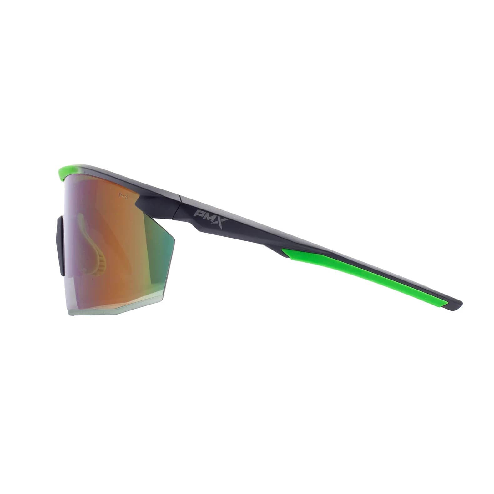 Pyramex PMXSpec Safety Glasses with Matte Black-Green Frame and Green