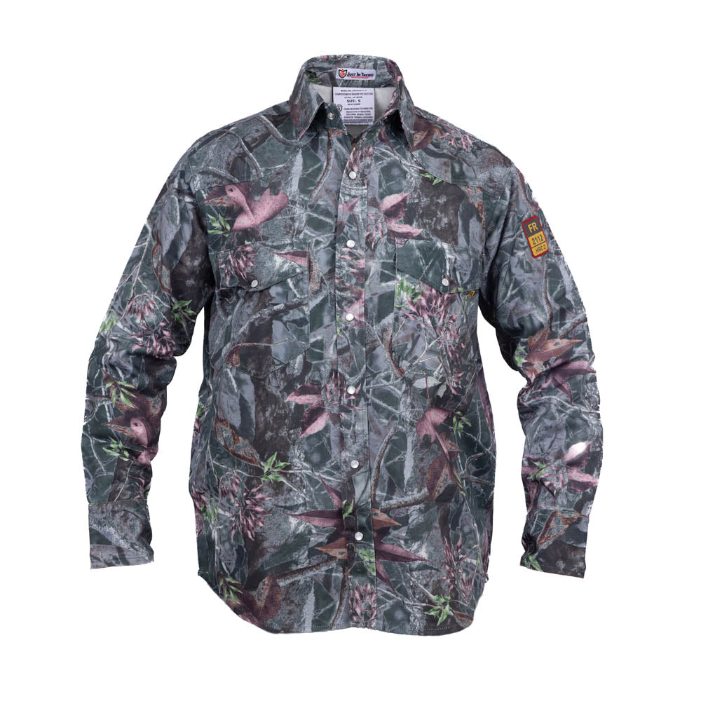 Just In Trend Flame-Resistant Camouflage Shirt - 100% Cotton