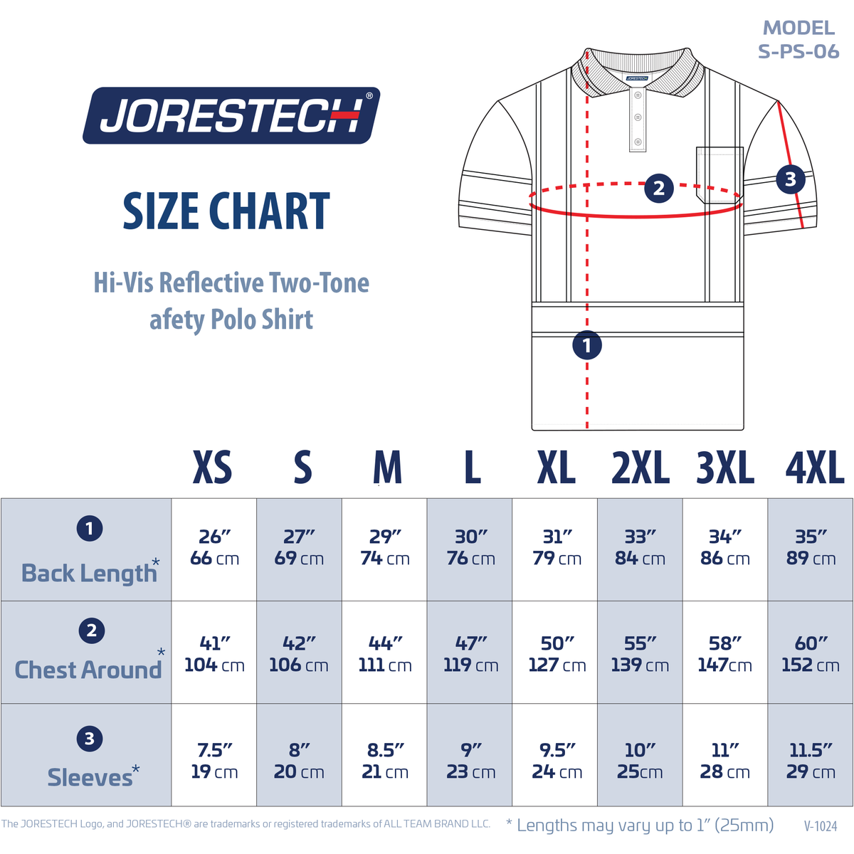 Jorestech Hi-Vis Reflective Two-Tone Safety Polo Shirt