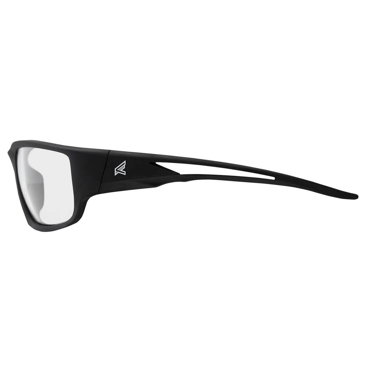 Edge Kazbek Safety Glasses Black Frame with Clear Vapor Shield Anti-Fog Lenses-SK111VS-Safety Glasses USA-3