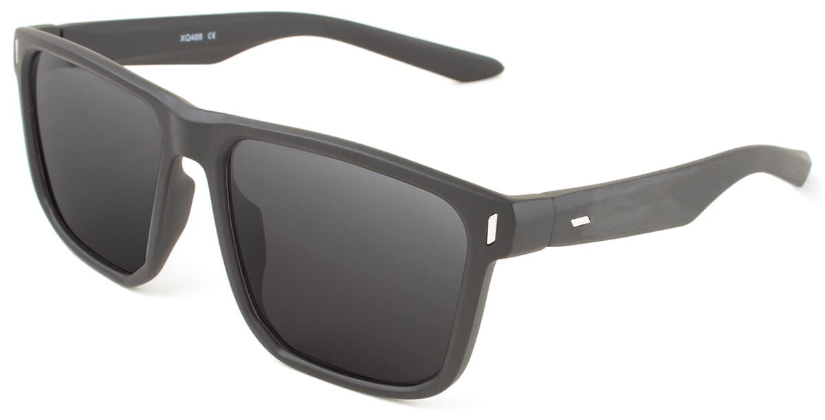 SOLECT Drifter Men's Polarized Sunglasses-Matte Black w/Gray Polarized Lens-SLT-18BK23P-Safety Glasses USA-13