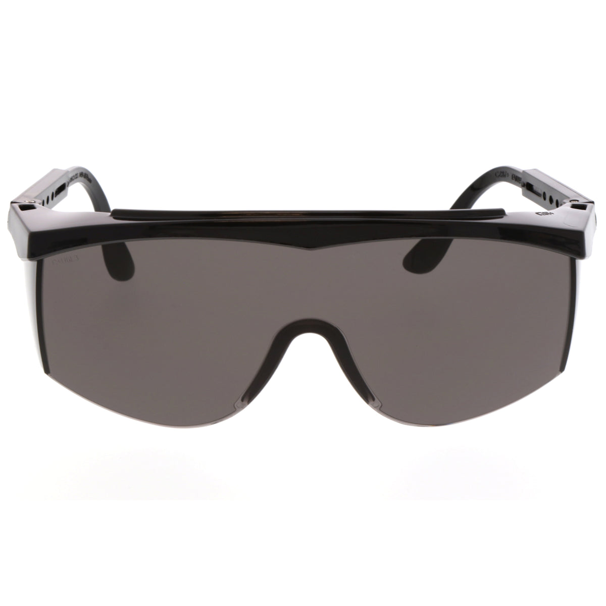 MCR Safety SS1 Safety Glasses with Black Frame and Gray Lens