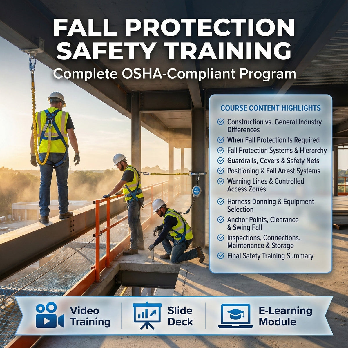 XO Safety Fall Protection Safety Training Video Compliance Kit