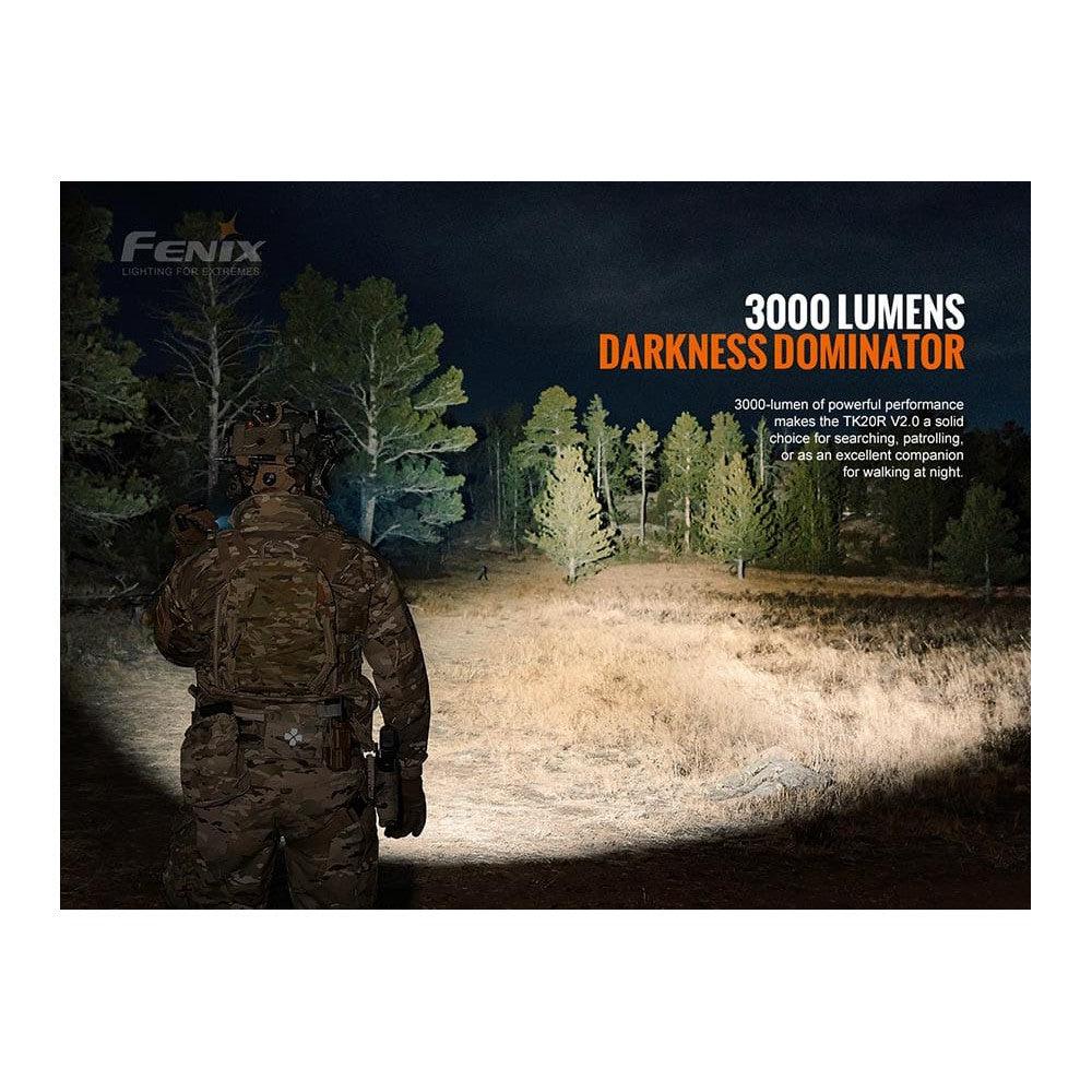 Fenix TK20R V2.0 Rechargeable LED Flashlight - 3000 Lumens