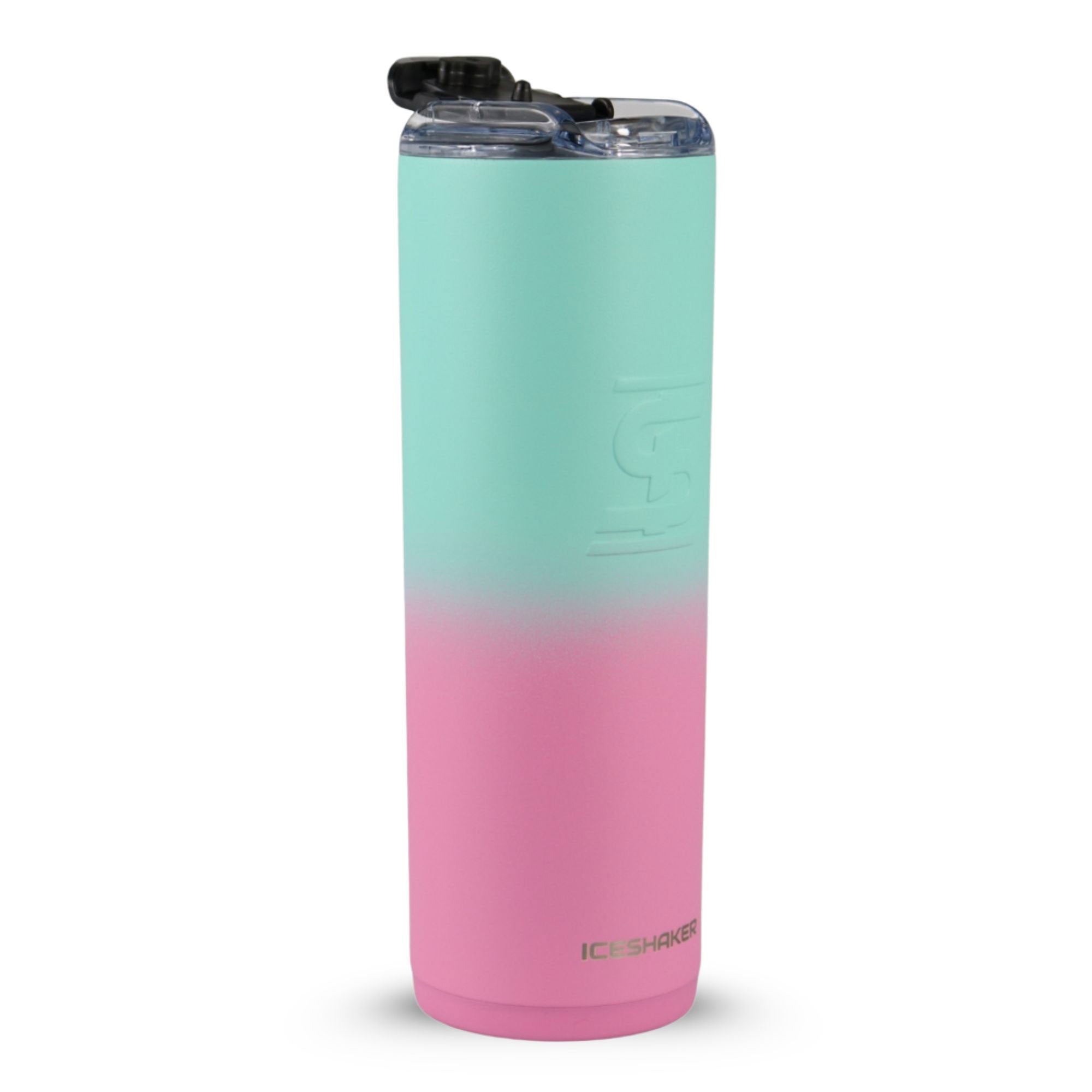 Ice Shaker 20oz Skinny Tumbler-sku-42769807704142-Pink Mint Ombre-Safety Glasses USA-19