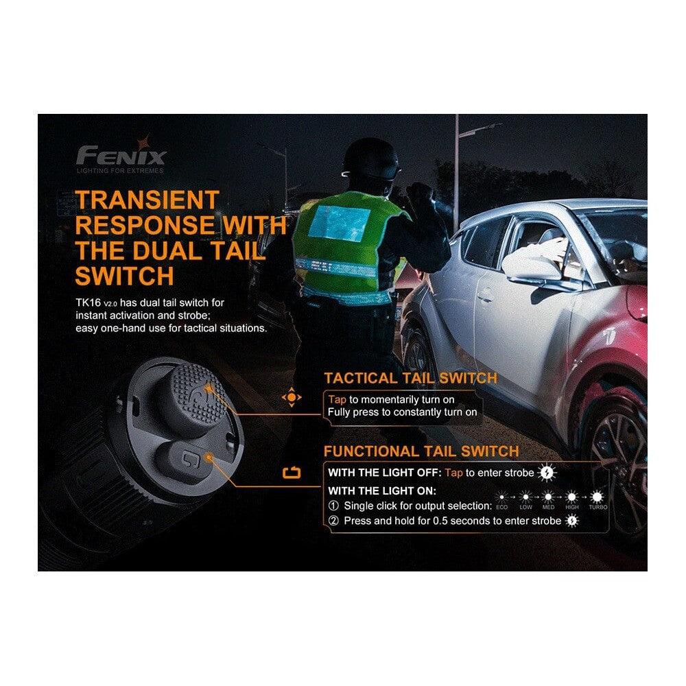 Fenix TK16 V2.0 Tactical Flashlight - 3100 Lumens