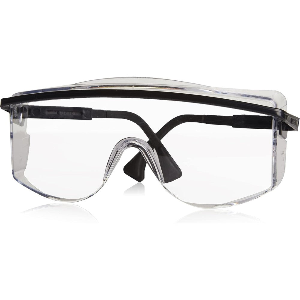 uvex otg goggles Uvex Astrospec OTG 3001 Safety Glasses with Black Frame and Clear Anti-Fog Lens