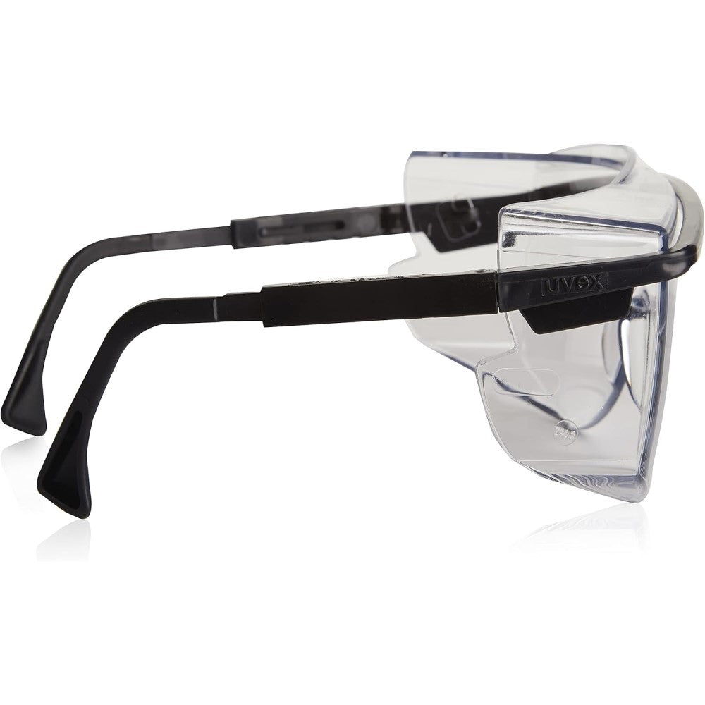 uvex otg goggles Uvex Astrospec OTG 3001 Safety Glasses with Black Frame and Clear Anti-Fog  Lens