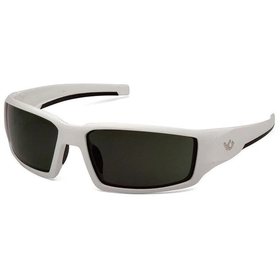 Venture Gear Pagosa Shooting Safety Sunglasses-VGSW522T-White Frame - Smoke Green Anti-Fog Lens-Safety Glasses USA-3