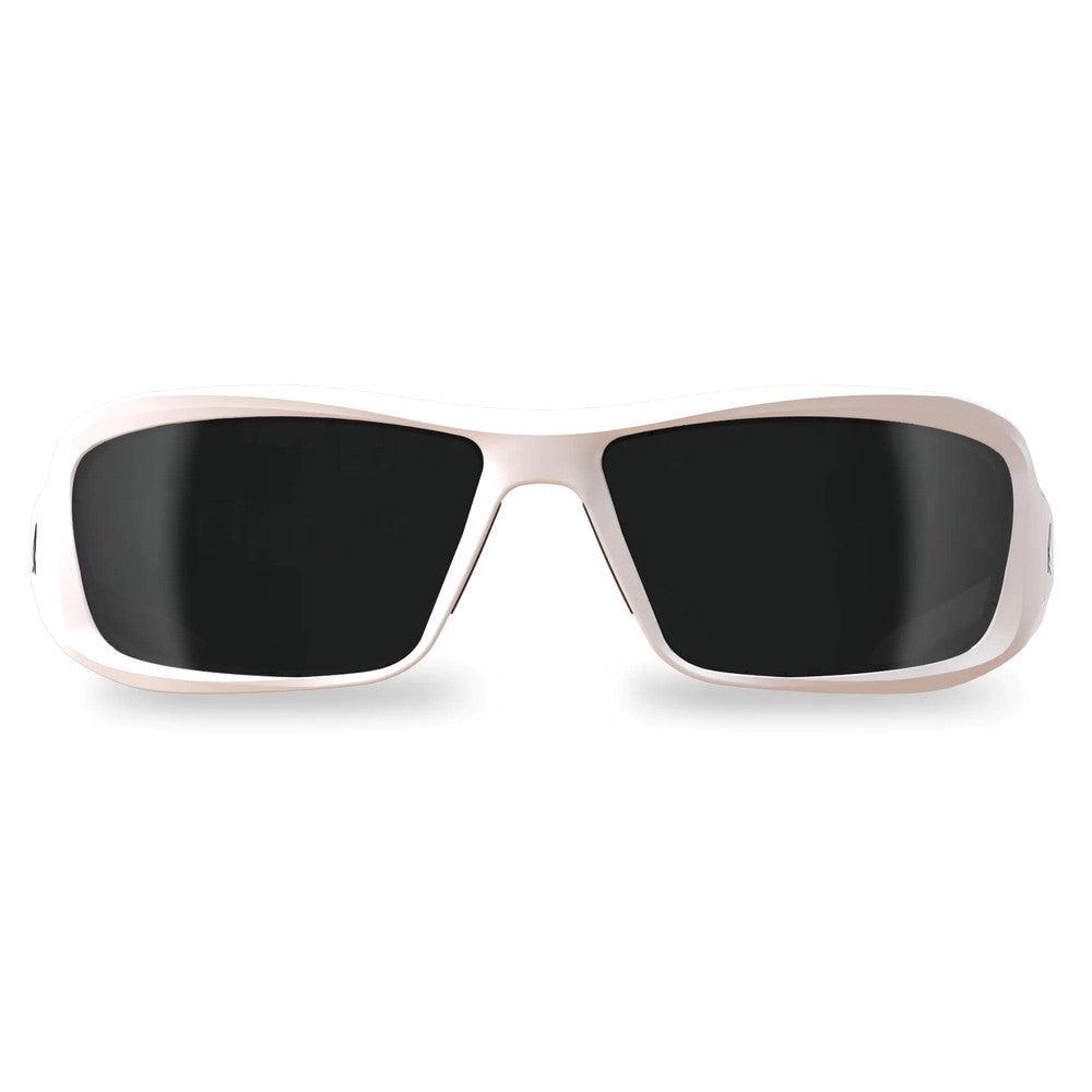 Edge Brazeau Designer Series with White Frame and Smoke Lens-XB146-Safety Glasses USA-2