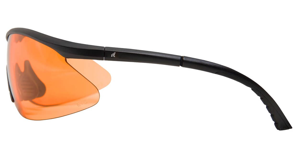 Edge Tactical Eyewear Fastlink Safety Glasses Black Frame Tiger's Eye Vapor Shield Lens