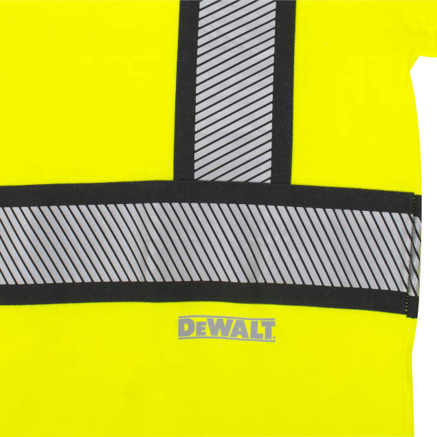 DEWALT DST911 Type R Class 2 Modacrylic FR Short Sleeve Safety Shirt Reflective Stripes