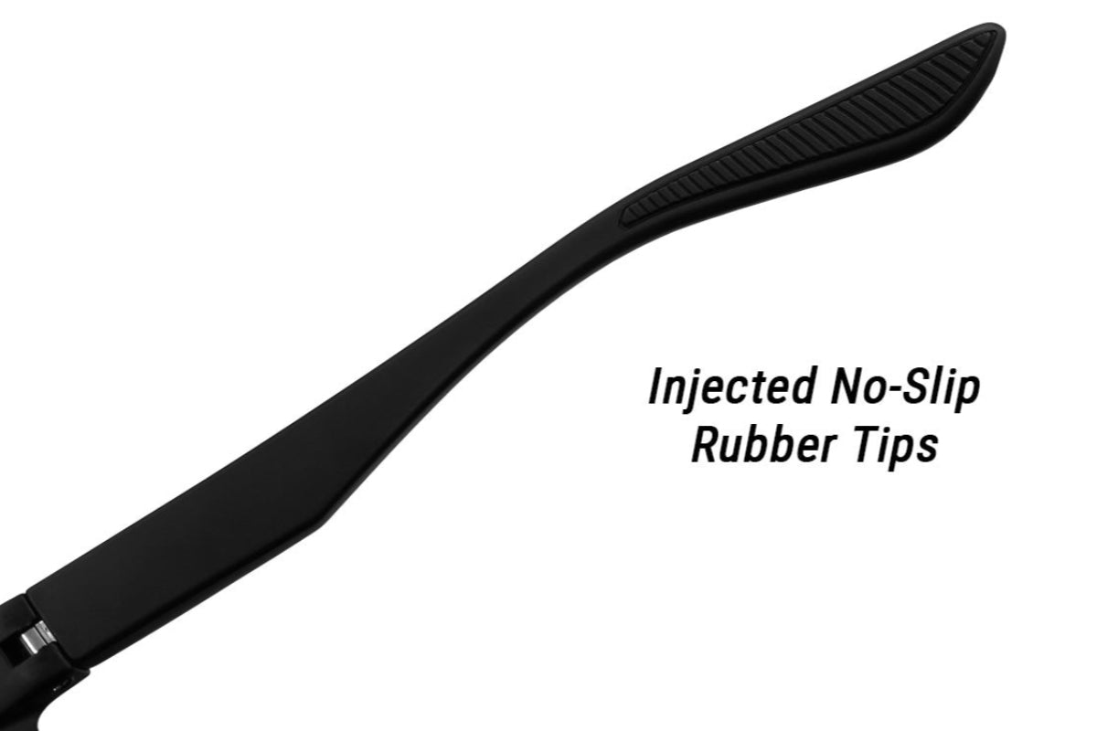 Detour Breach Reader Safety Glasess Matte Black with Jet Black Polarized Lenses