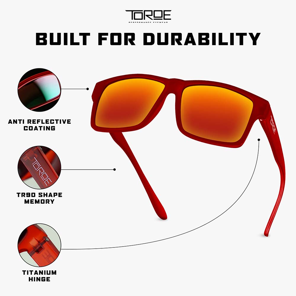 TOROE RANGE FROST RED Exclusive Edition Polarized Sunglasses-6