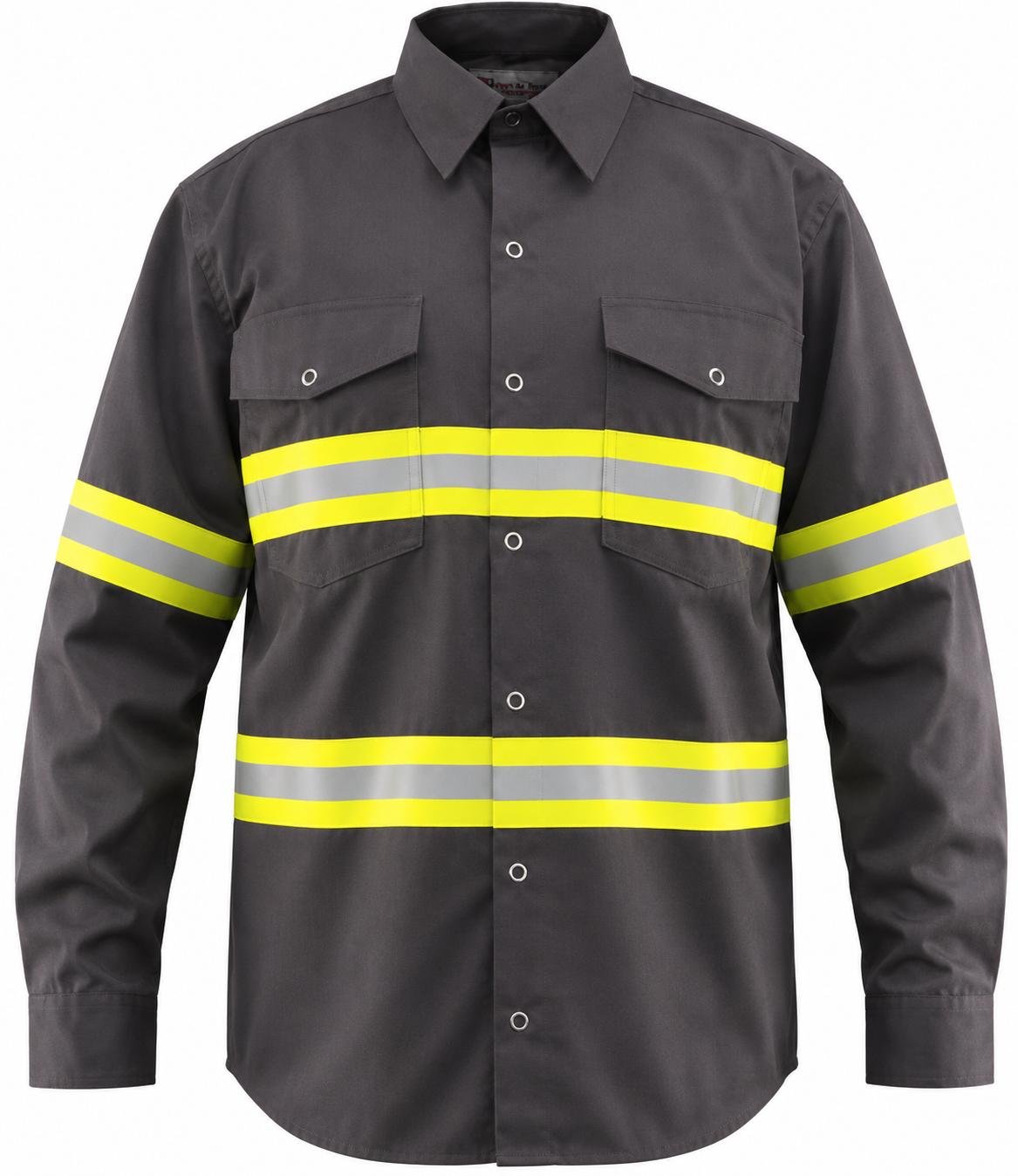 Just In Trend Premium Hi-Vis Reflective Safety Work Shirts - Full Sleeve