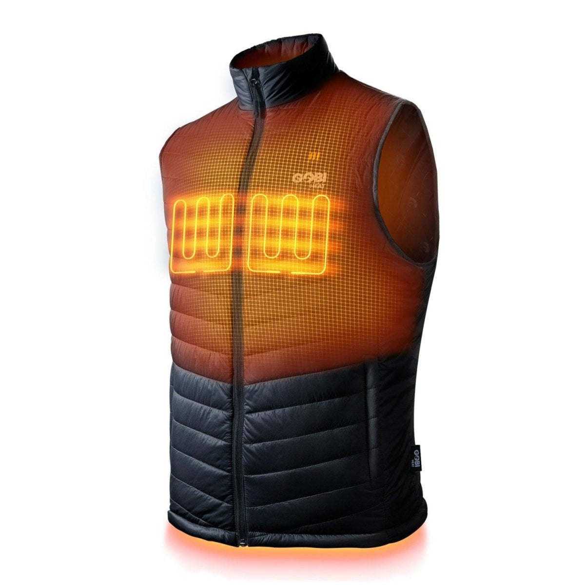 Gobi Dune Men's Heated Vest Onyx S DU-ON-S