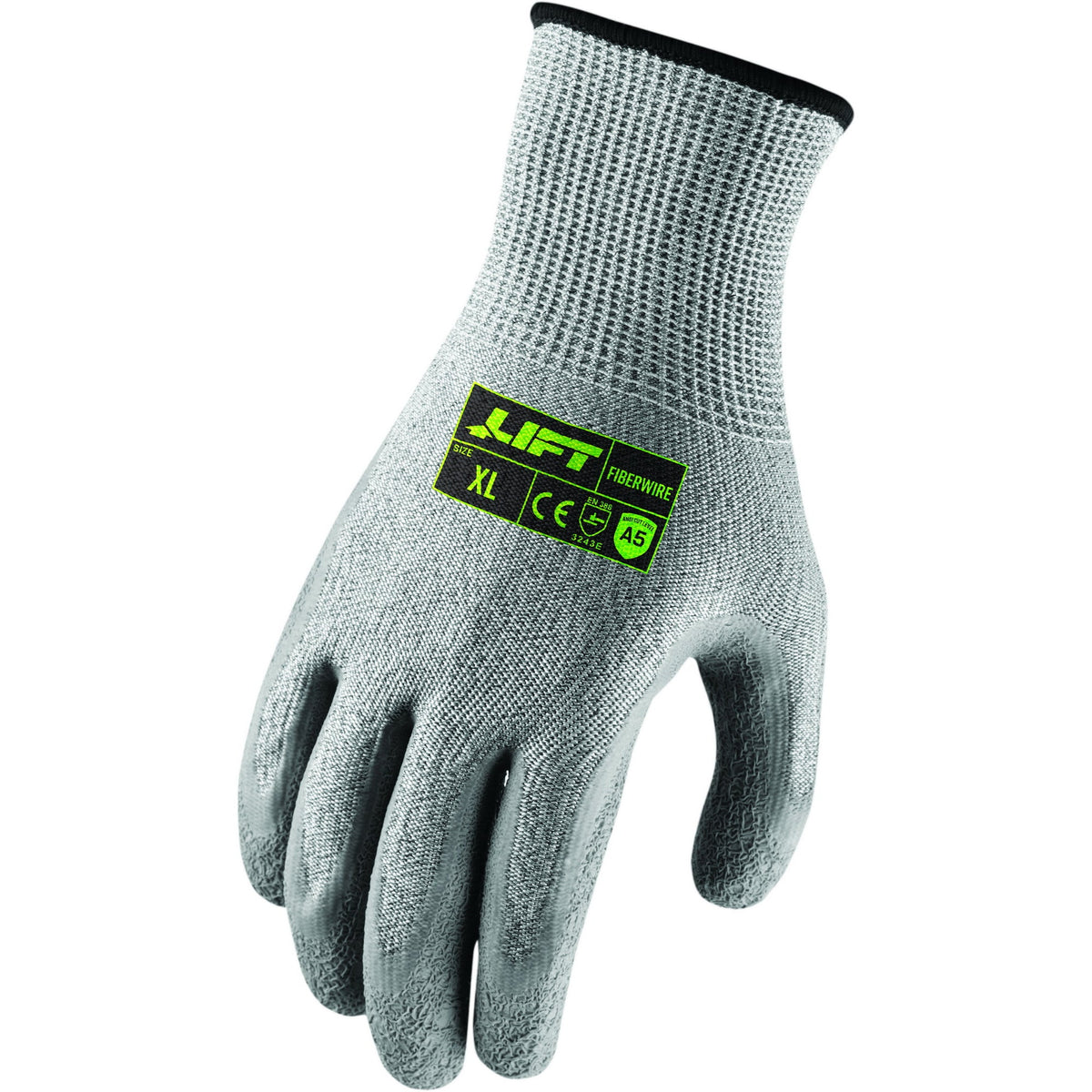 Lift Safety FiberWire A5 Crinkle Latex Gloves