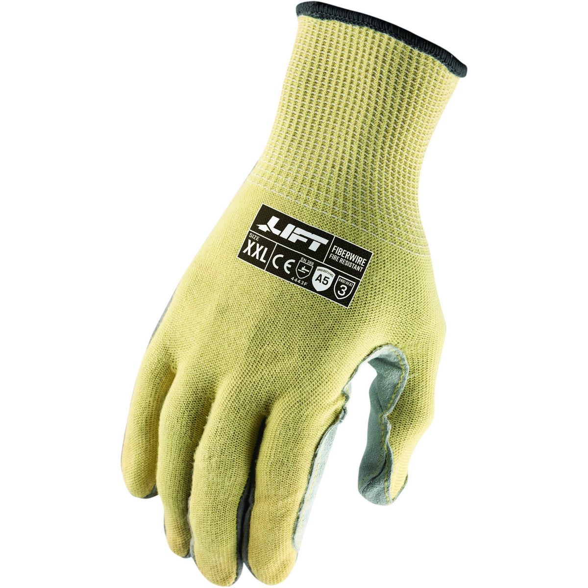 Lift Safety FiberWire Fire-Resistant A5 Leather Palm Gloves