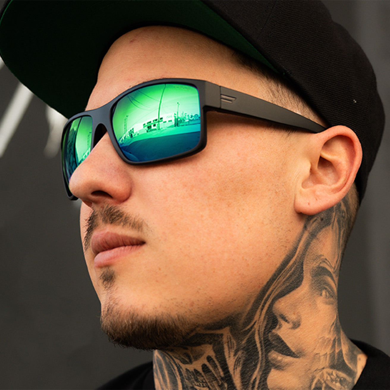 TOROE MOJAVE Green Mirror Polarized Sunglasses