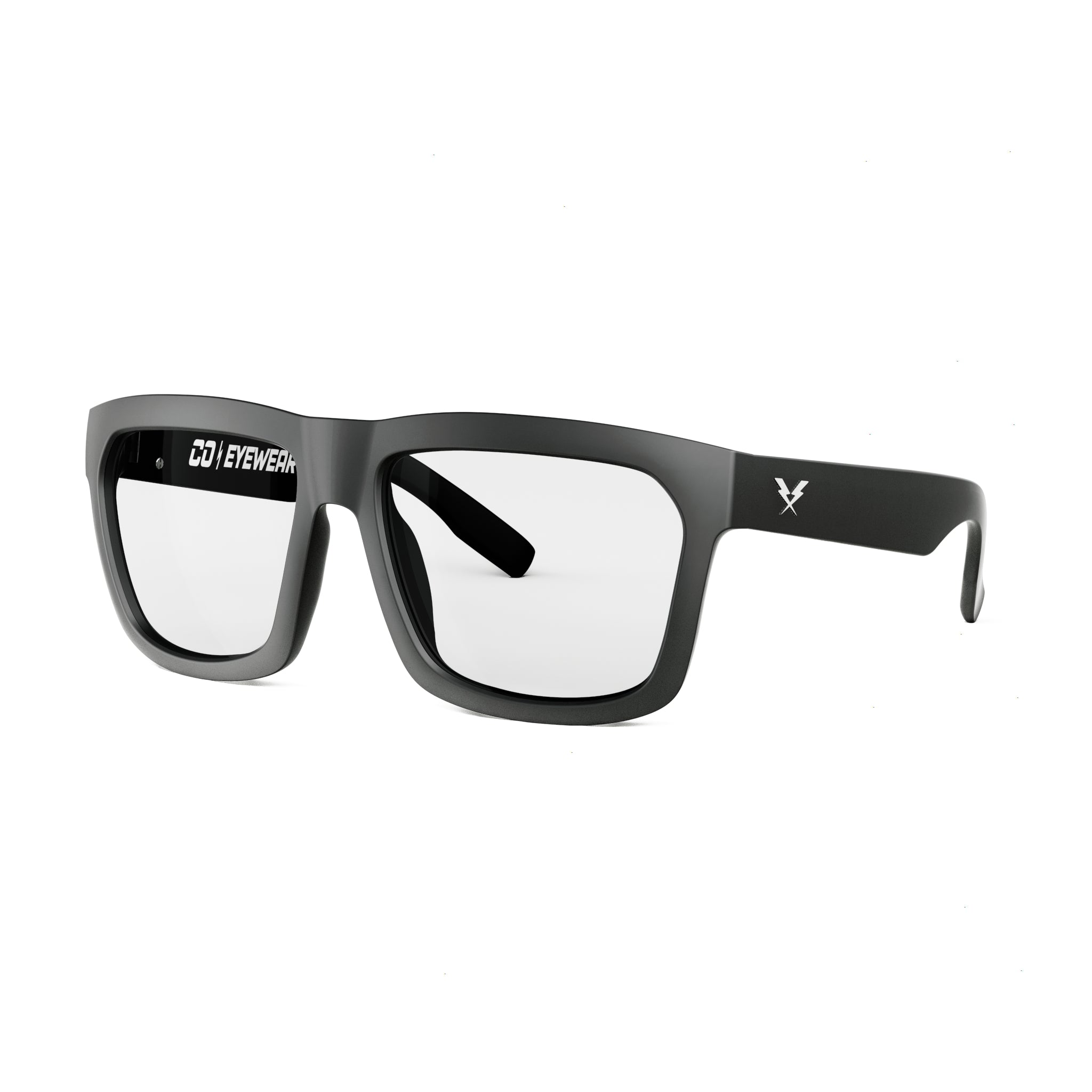 Co Eyewear Hard Money Z87 XL Safety Glasses with Matte Black Frame