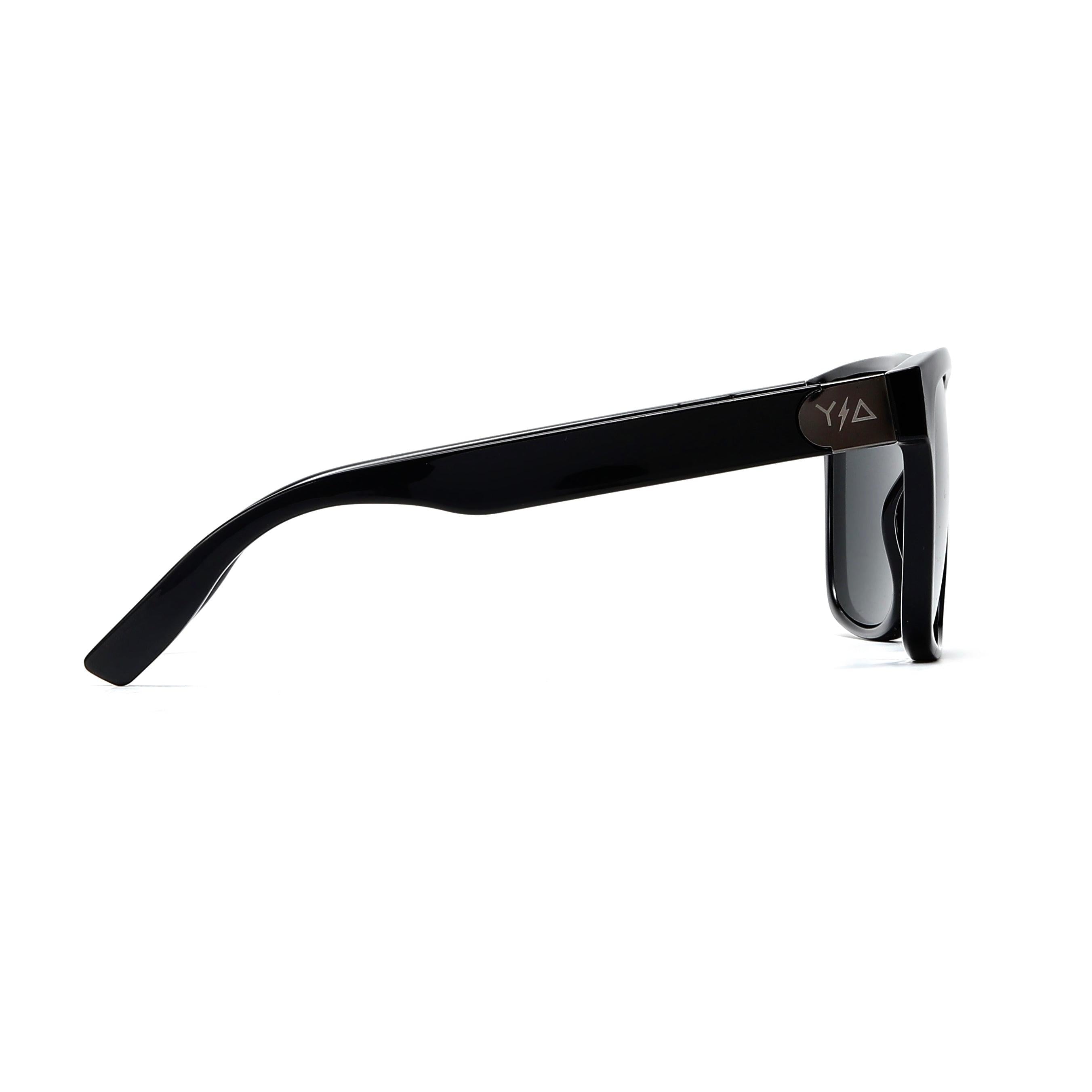 Wye Delta Z87 MADHOOK 2.0 LR: Matte Black Polarized Safety Glasses