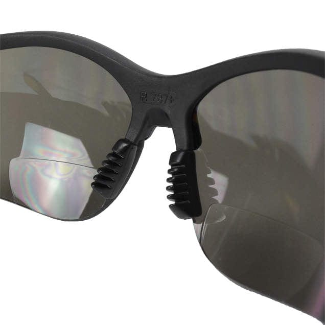 DeWalt Reinforcer Bifocal Safety Glasses with Smoke Lens Inside view of bifocal lenses