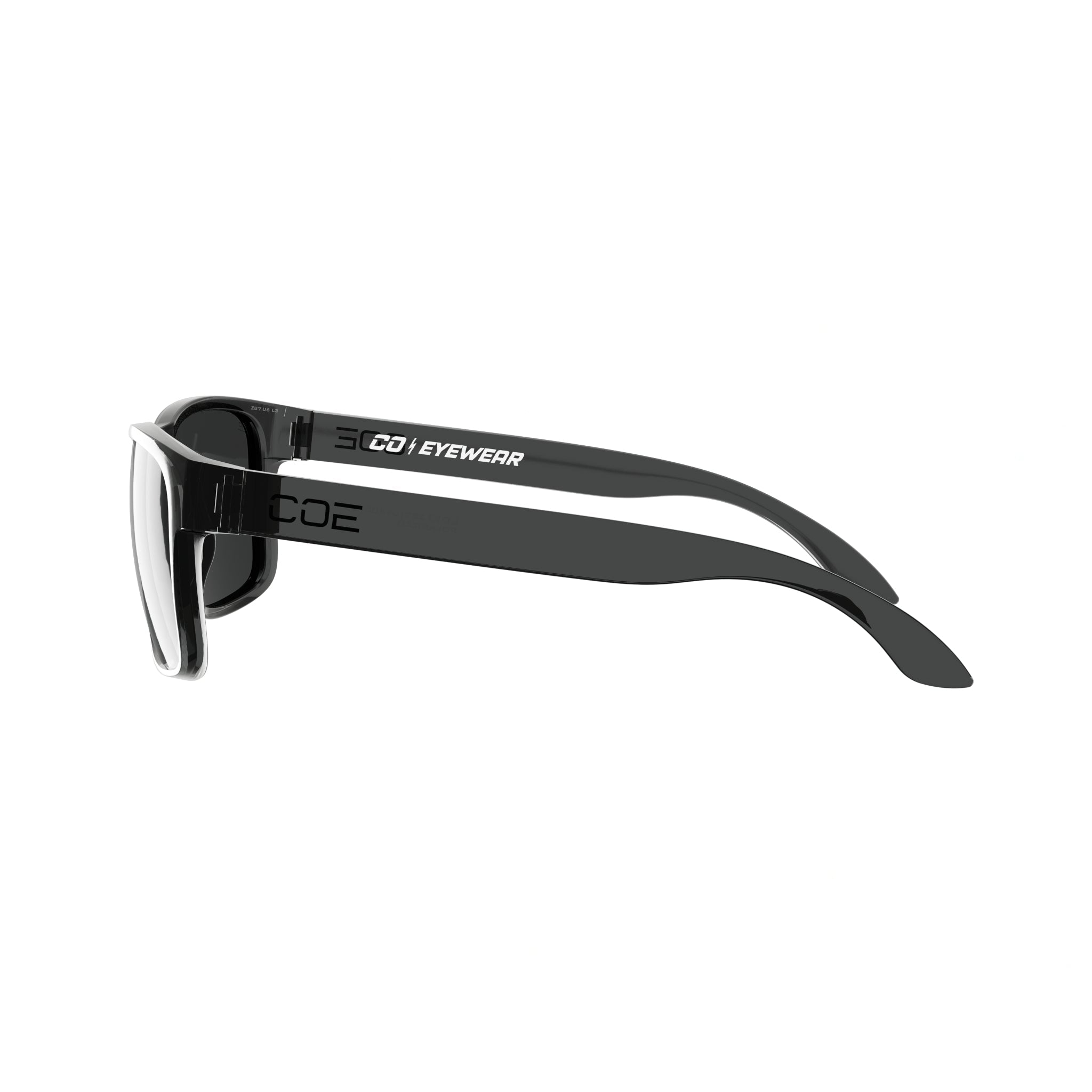Co Eyewear Loki Z87 Safety Glasses with Matte Black Frame