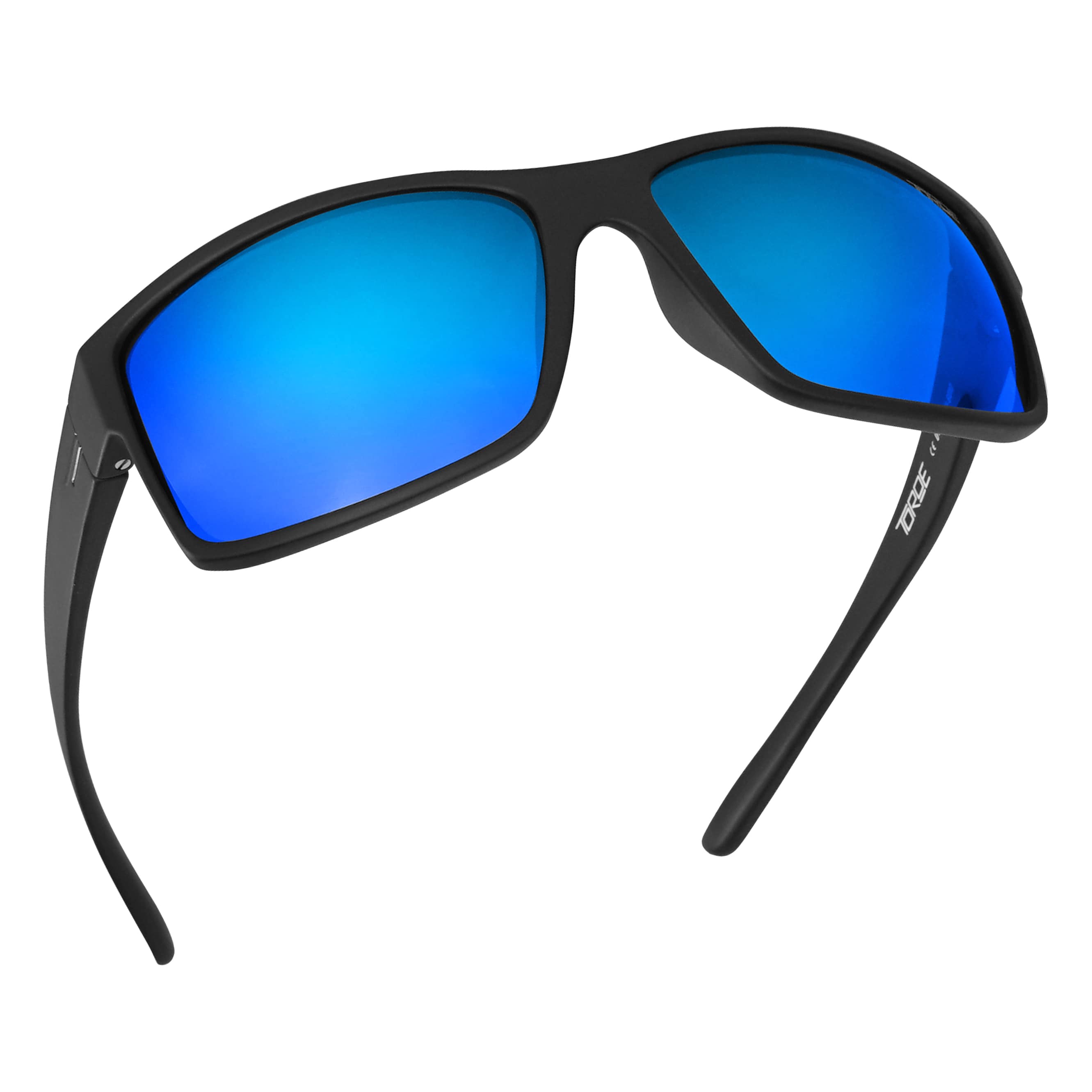 TOROE MOJAVE Blue Mirrored Polarized Sunglasses