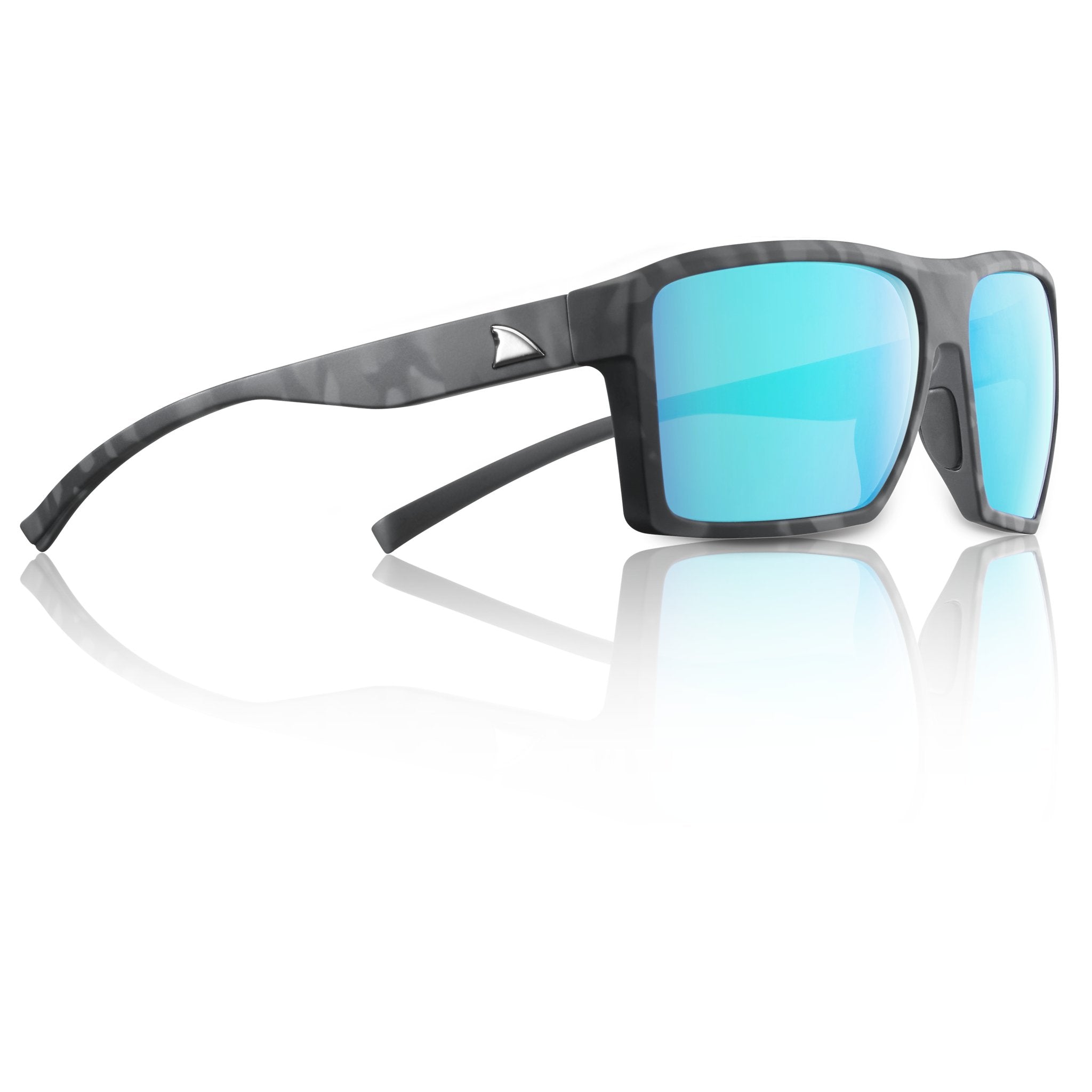RedFin Nunley Edition Polarized Fishing Sunglasses-2413-Ozark Camo - Gulf Blue-Safety Glasses USA-7