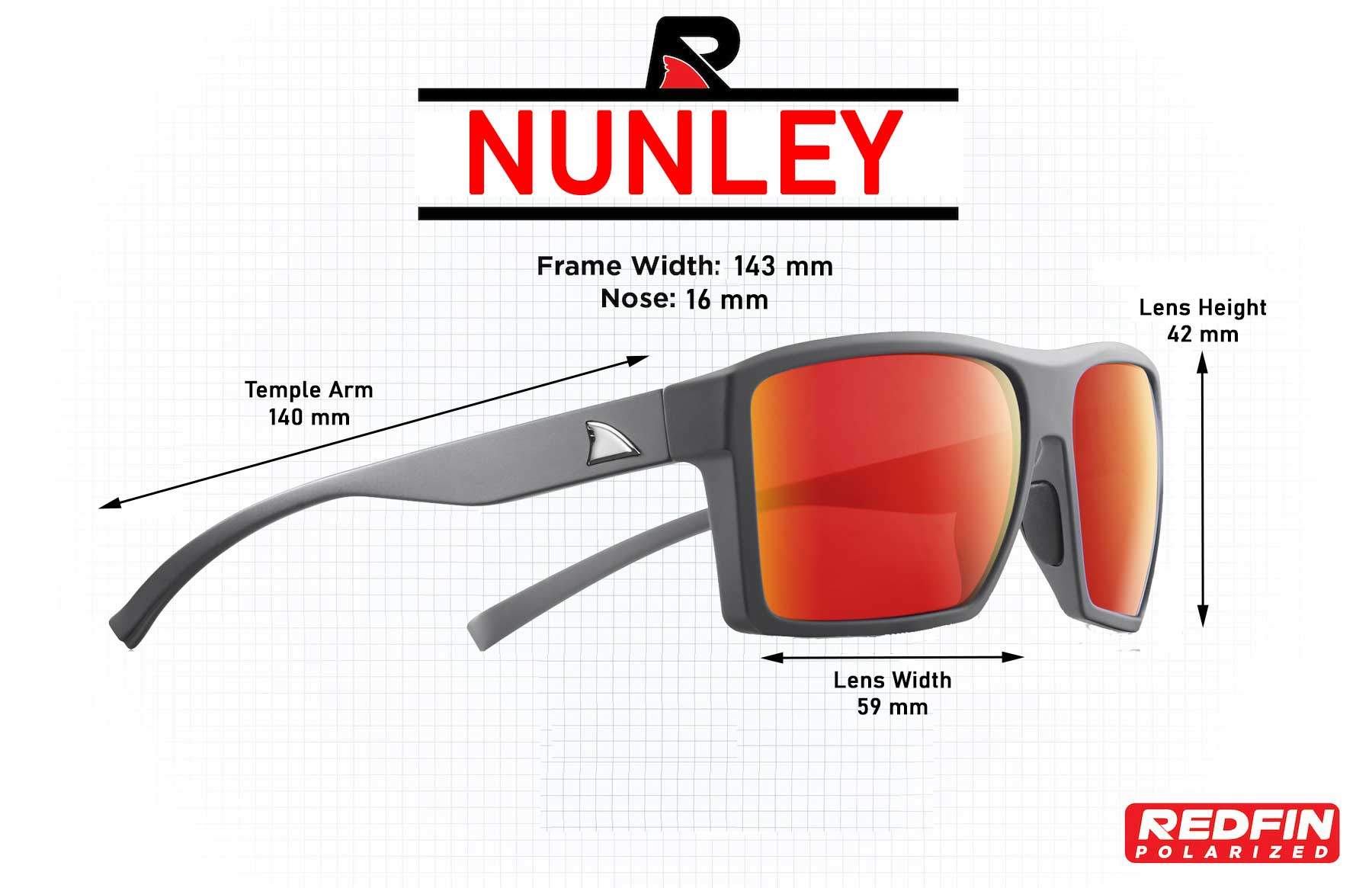 RedFin Nunley Edition Polarized Fishing Sunglasses-Safety Glasses USA-12