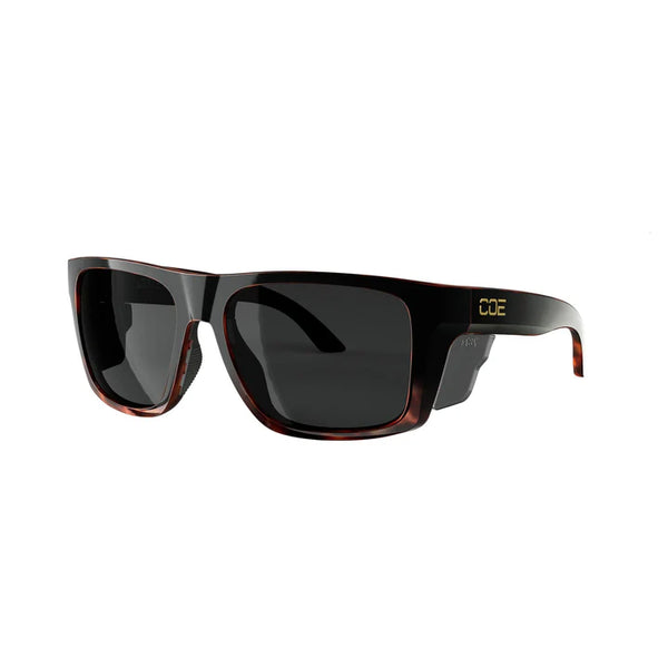 CO Eyewear Outrigger Z87+ Safety Glasses with Gloss Black Tortoise Fra