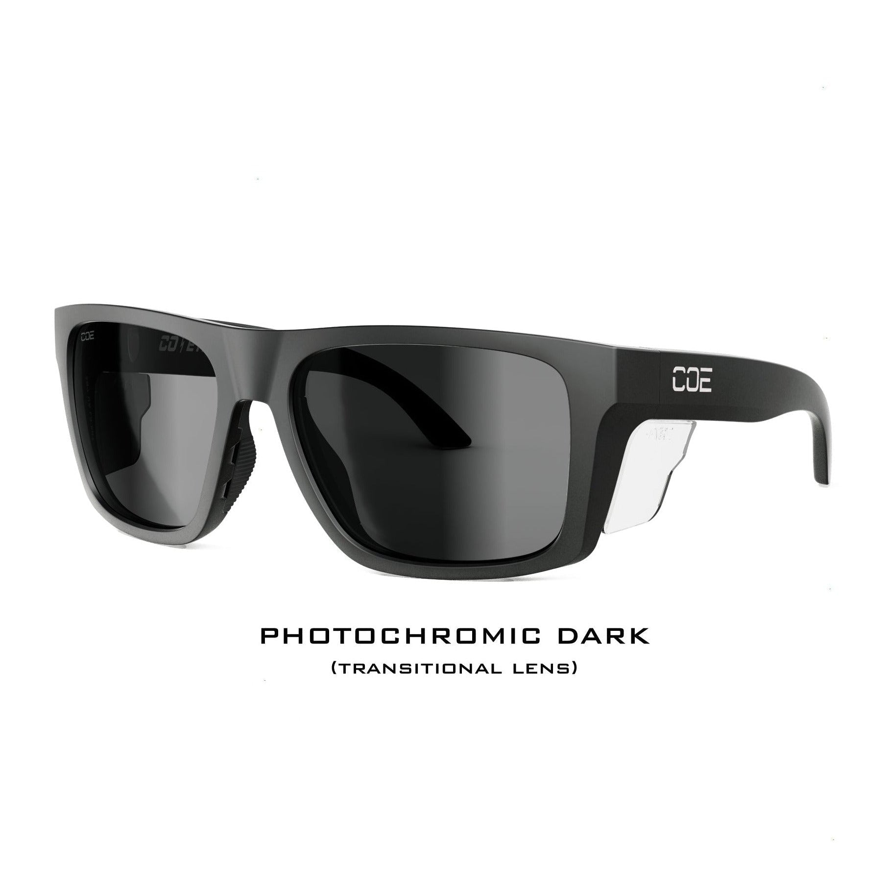 Co Eyewear Outrigger Z87+ Safety Glasses with Matte Black Frame