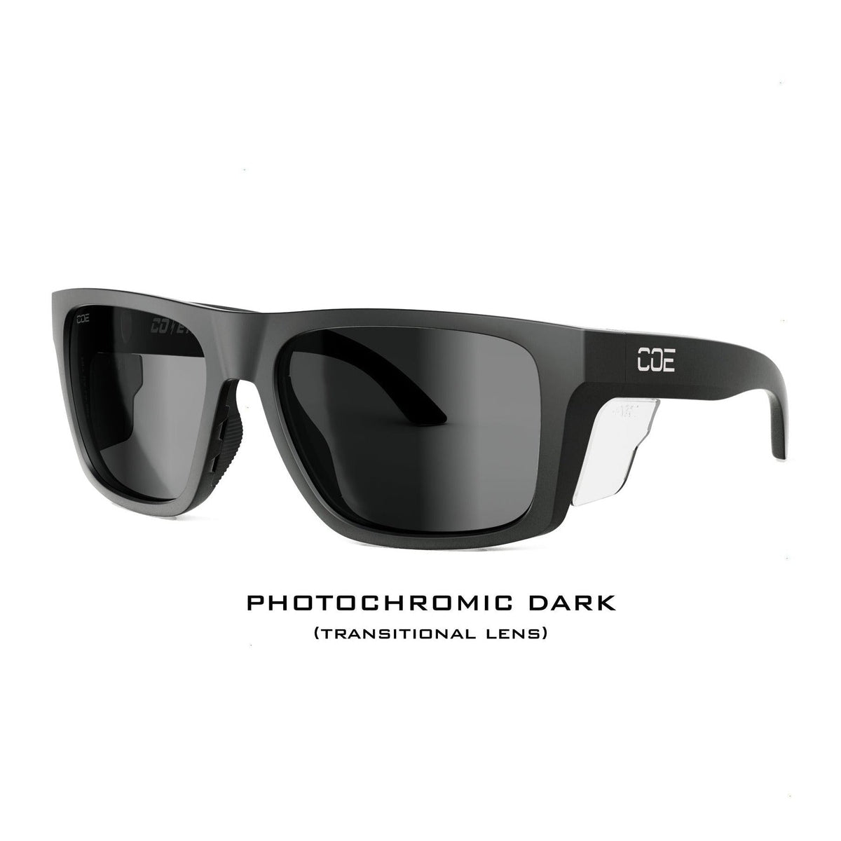 Co Eyewear Outrigger Z87+ Safety Glasses with Matte Black Frame