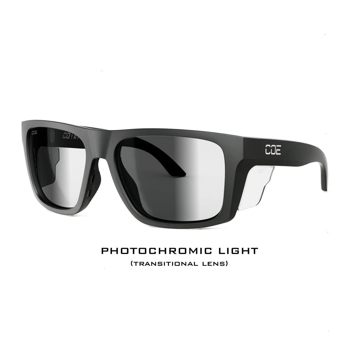 Co Eyewear Outrigger Z87+ Safety Glasses with Matte Black Frame